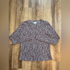 Evereve Marled Multicolor Long Sleeve Top